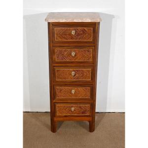 Small Chiffonniere In Precious Wood, Louis XVI Period - Eighteenth