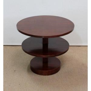 Table Basse En Acajou Massif, Art Déco - 1930