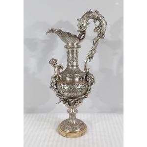 Important Silver Ewer, Louis XVI – 19th Style