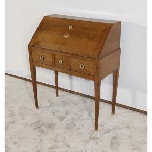 Small Oak Slope Desk, Directoire Taste - 2nd Part Nineteenth
