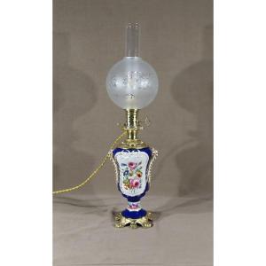 Electrified Oil Lamp, Louis XVI Style - 19th Century