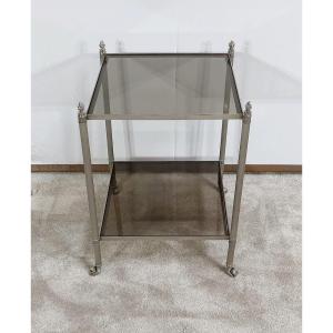 Sofa End Table On Wheels, Maison Jansen - 1940