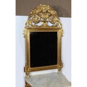 Golden Wood Mirror, Louis XVI Style - Early Twentieth