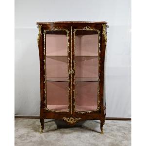 Showcase 2 Doors In Rosewood, Louis XV Style, Napoleon III Period - Mid-19th Century