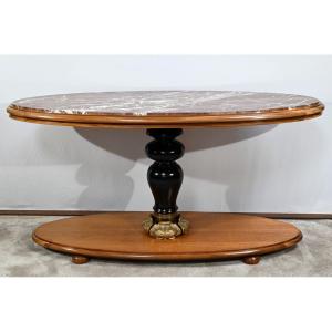 Important Mahogany Middle Table, Art Deco – Early 20th Century