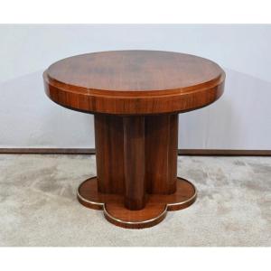 Mahogany Pedestal Table, Attributed To J.leleu, Art Deco – 1940