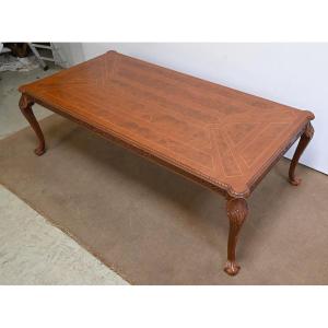 Important Rectangular Table, Chippendale Style, England – Mid 20th Century