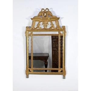 Beaded Mirror, Louis XVI Style - Late 19th Century