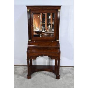 Small Mahogany Cylinder Desk, Empire Period – Early 19th Century