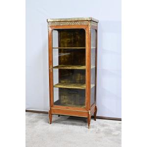Small Showcase In Solid Cherry, Transition Louis XV Louis XVI – Early 20th Century
