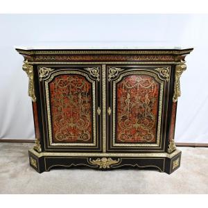Buffet In “bolle” Marquetry, Napoleon III Period – Mid-19th Century