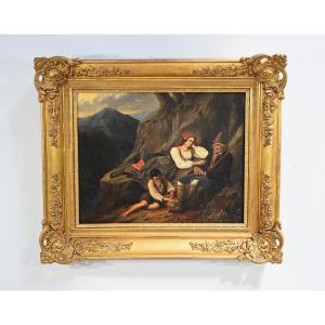 Oil On Canvas, 19th Century School – Mid 19th Century