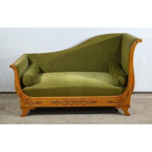 Maple Speckled Daybed, Charles X Period – Early 19th Century