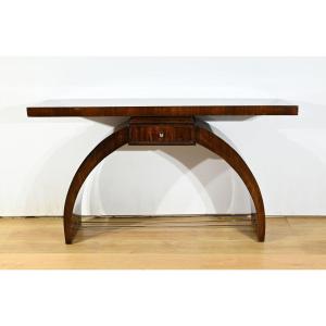 Console In Rosewood Veneer, Art Deco – 1930