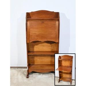 Small Secretary Called Billet-doux In Solid Mahogany, England – Early 20th Century