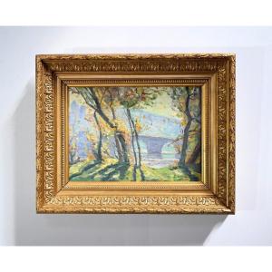 Oil Painting On Canvas – Late 19th Century