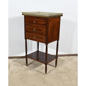 Small Mahogany Chiffonnière Living Room Table, Louis XVI – 18th Century