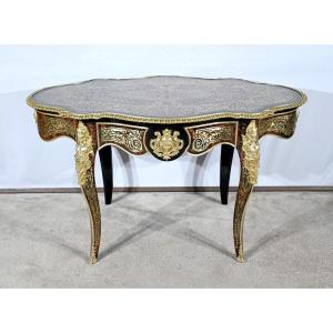 Ceremonial Table In Blackened Pear Wood, Napoleon III Period – Mid-19th Century