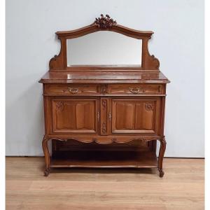 Walnut Serving Buffet, Louis XV Style – Early 20th Century