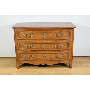 Commode In Solid Cherry, Transition Louis XIV / Regency Period – Early 18th Century