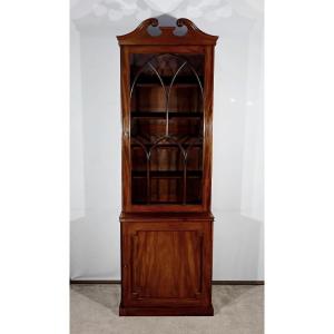 Narrow Two-body Mahogany Bookcase, Georgian Period, England – 1st Half Of The 19th Century
