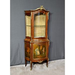Rosewood Showcase Furniture, Louis XV / Louis XVI Style, Napoleon III Period – Mid-19th Century
