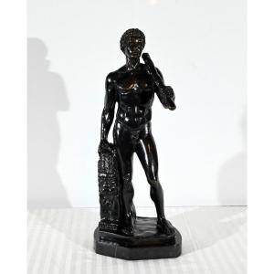 Bronze “hercules And The Lion Of Nemea”, Signed Gregroi – 19th