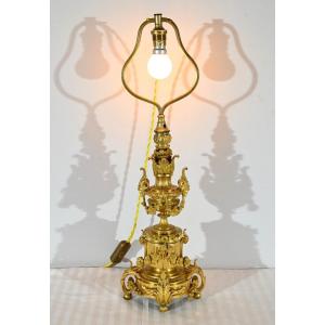 Gilt Bronze Lamp, Napoleon III Period – Mid 19th Century