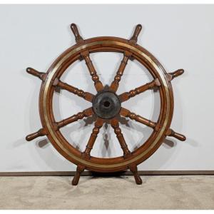 Teak Boat Steering Wheel – Late 19th Century