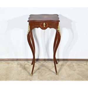 Small Lacquered Wood Work Table, Louis XV Style – Late 19th Century