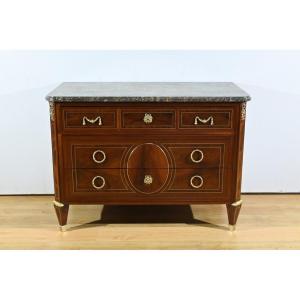 Rare Mahogany Commode, Louis XVI Period – 2nd Part 18th Century
