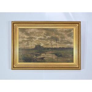 Oil On Canvas, Signed Cheret – Mid 19th Century