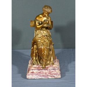 Bronze With Golden Patina “la Couture” – Early 20th Century