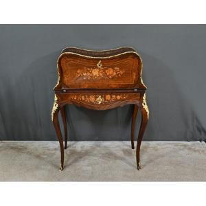 Rosewood Lady's Desk, Louis XV Style – Part 2 Of The 19th Century