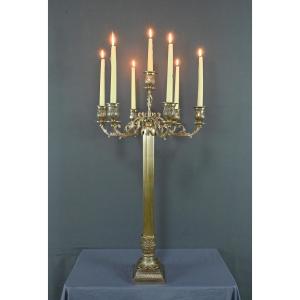 Important Bronze Candelabra, Louis XVI Style – Late 19th Century