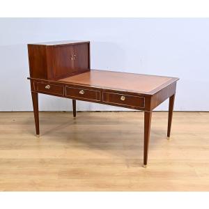 Mahogany Cartonnier Desk, Directoire Period - Early 19th Century