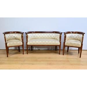 J&j Kohn Stained Beech Living Room, Empire Style – Early 20th Century