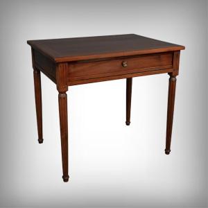Cabaret Table In Cuban Mahogany, Louis XVI Period - Late 18th Century