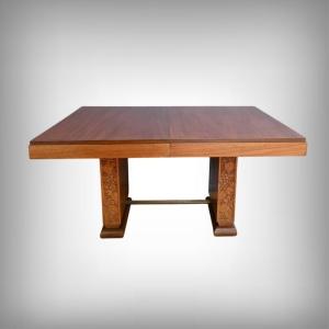 Art Deco Mahogany Extending Table For 6 To 18 Place Settings – 1920