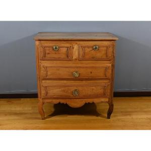 Small Ash Chest Of Drawers, Louis XIV / Louis XV Transition - Late 18th Century