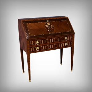 Rosewood And Mahogany Sloping Desk, Louis XVI Style – Mid-19th Century