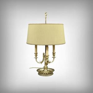 Large Bouillotte Lamp In Gilt Bronze, Louis XVI Style – First Half Of The 20th Century