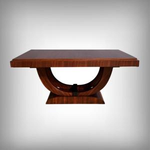 Extendable Rosewood Table, Art Deco – 1930