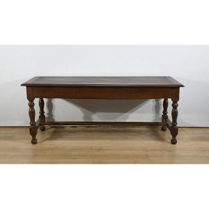 Oak Farmhouse Table, Louis XIV Style – Mid-19th Century