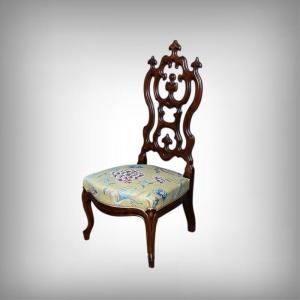 Mahogany Wet Nurse's Chair, Napoleon III Period – Second Half Of The 19th Century