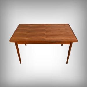 Extendable Teak Table, Dyrlund, Denmark – 1960s