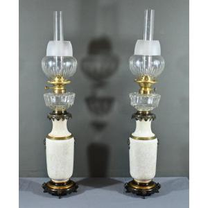 Ceramic Oil Lamps, Numberger-lemonon Company – Mid-19th Century