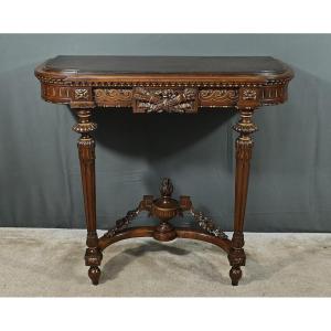 Louis XVI Style Walnut Console Table/jardinière – Mid-19th Century