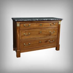 Small Cherrywood Chest Of Drawers, Directoire Period – Early 19th Century