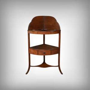 Small Mahogany Corner Vanity Unit – Early 20th Century